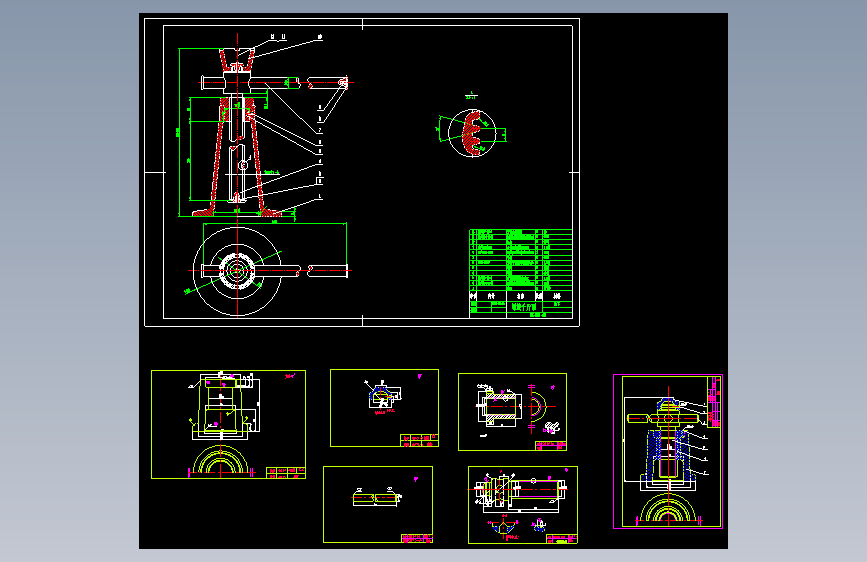 X2600-螺旋千斤顶CAD全套图纸==347784=5