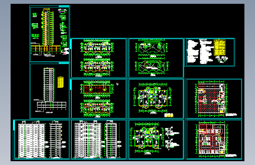 X2581-高层住宅楼全套图==110535=20