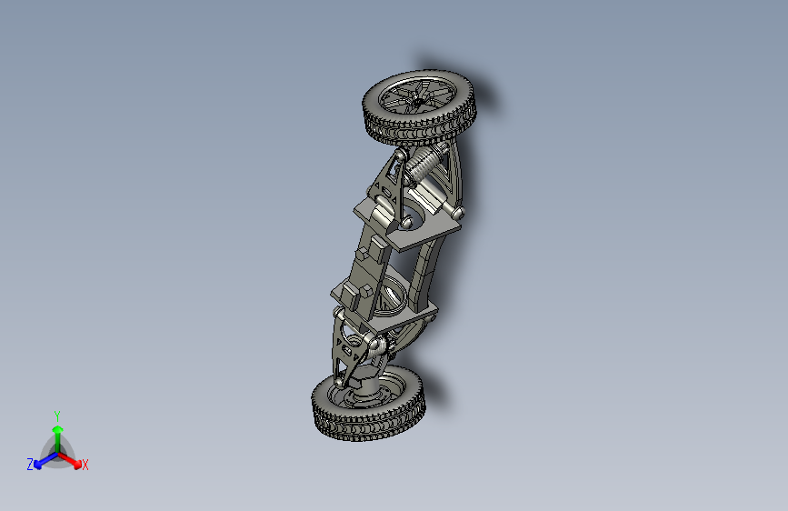 X2741-双横臂悬架建模三维Step无参==489953=40