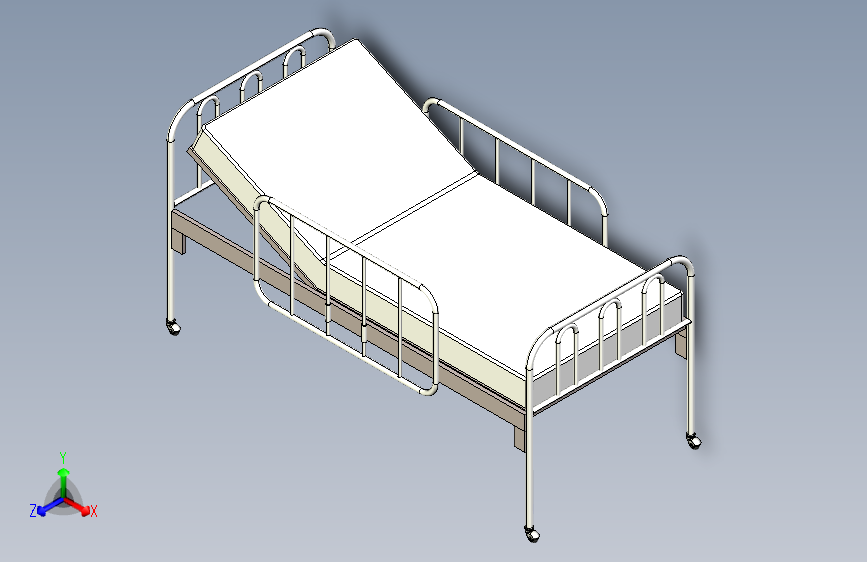 X2701-医院病床设计模型三维Step无参==626701=15