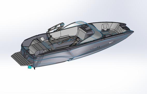 X23小型游艇设计模型