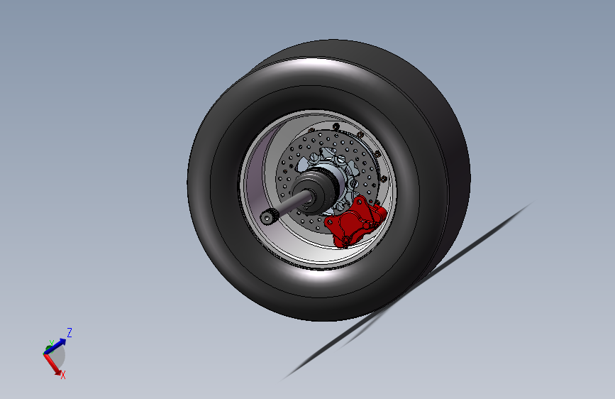 赛车车轮总成模型
