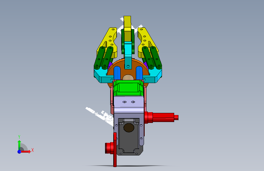 88-机械爪 CATAI+CAD+SW16