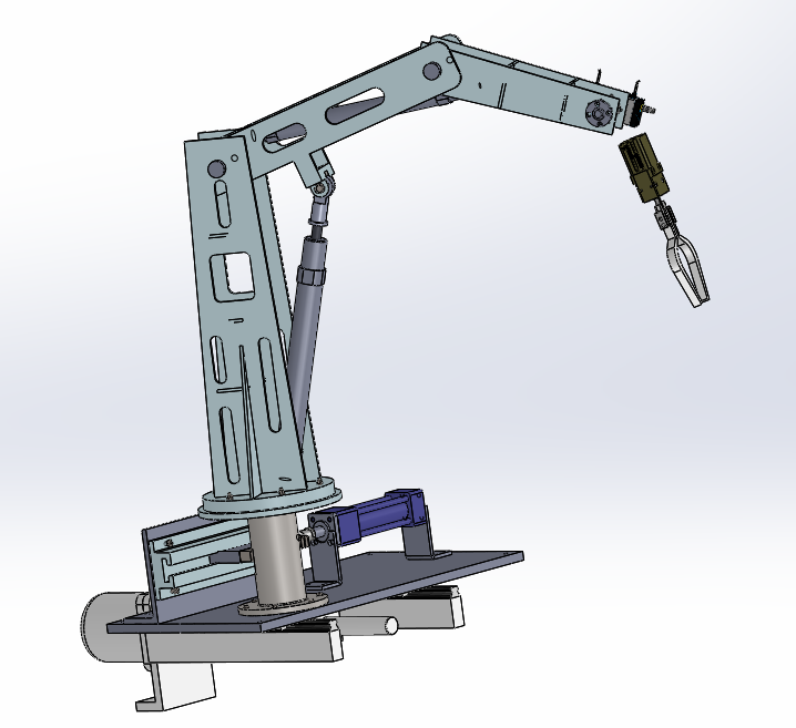 D1776-高炉上料机械手液压系统设计【三自由度】三维SW2012带参+CAD+说明书==260821=250