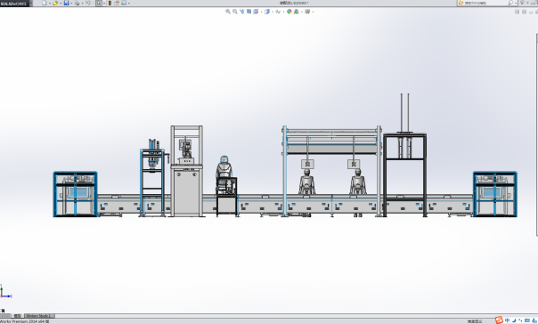 Z2855-一款完整的汽车座椅机器人自动组装生产线三维SW2014无参==220782=200