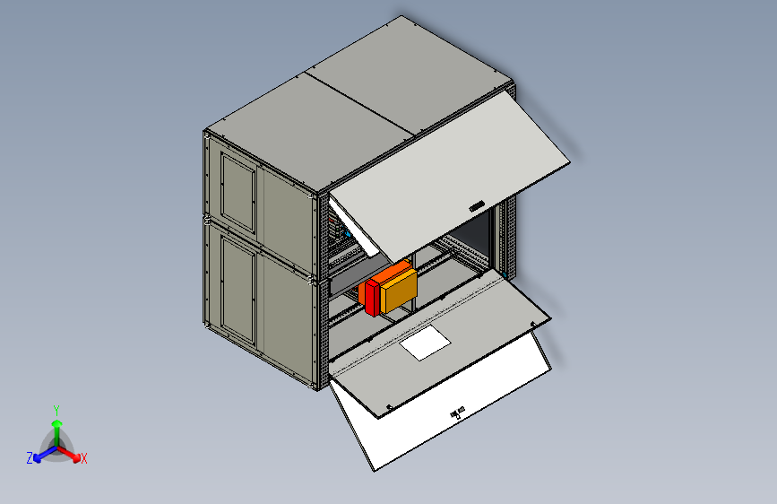 X2850-电控柜模型图三维Step无参==1585004=0
