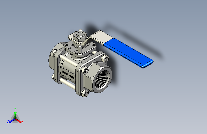 X2864-不锈钢球阀模型图三维Step无参==332139=25