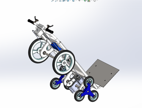 电动爬楼助力车结构设计【三维+二维+说明书】