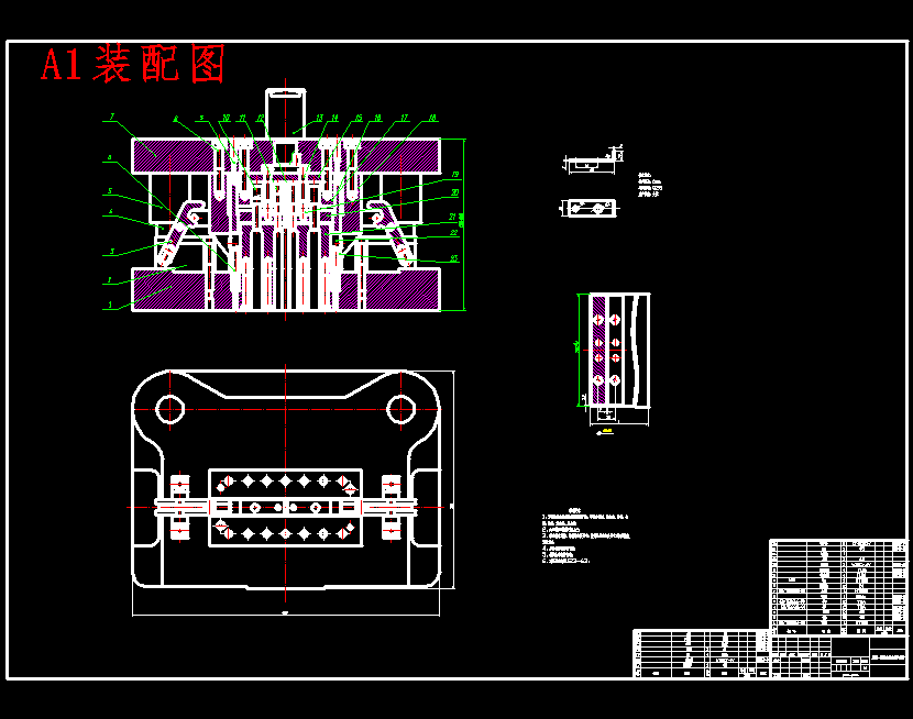 L形盖板一模两件落料冲孔切断弯曲复合模设计-冲压模具含16张CAD图