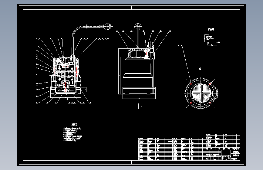 XKS-253P型潜水泵的设计含16张CAD图带开题