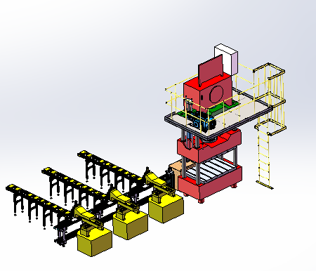 大吨位自动冲压生产线 SW18设计