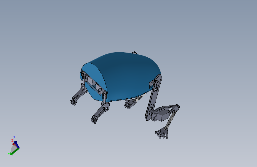 仿生青蛙跳跃机器人三维SW模型+CAD