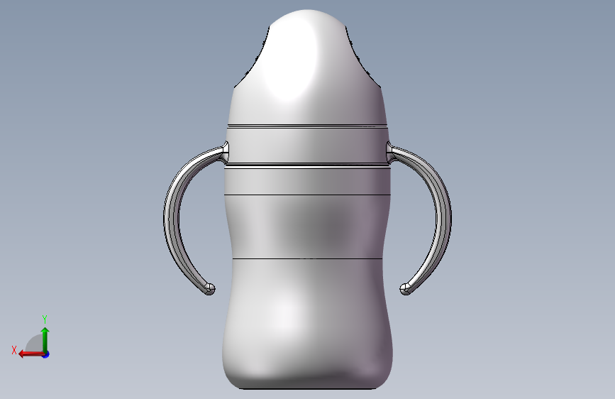 母婴产品奶瓶三维