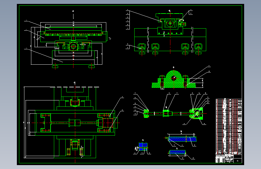 D1815-立式数控铣床工作台设计+CAD+说明书==452009=250