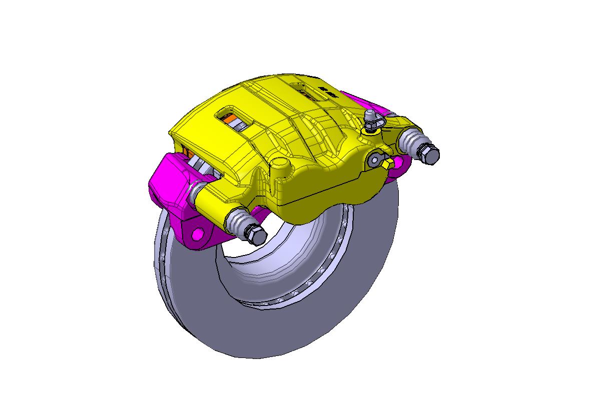 Z3210-双缸前制动器数模三维CatiaV5R20无参==985965=90