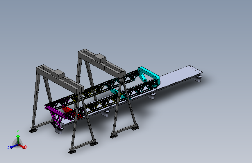 X2979-上导梁900t架桥机模型三维SW2012带参==321482=25