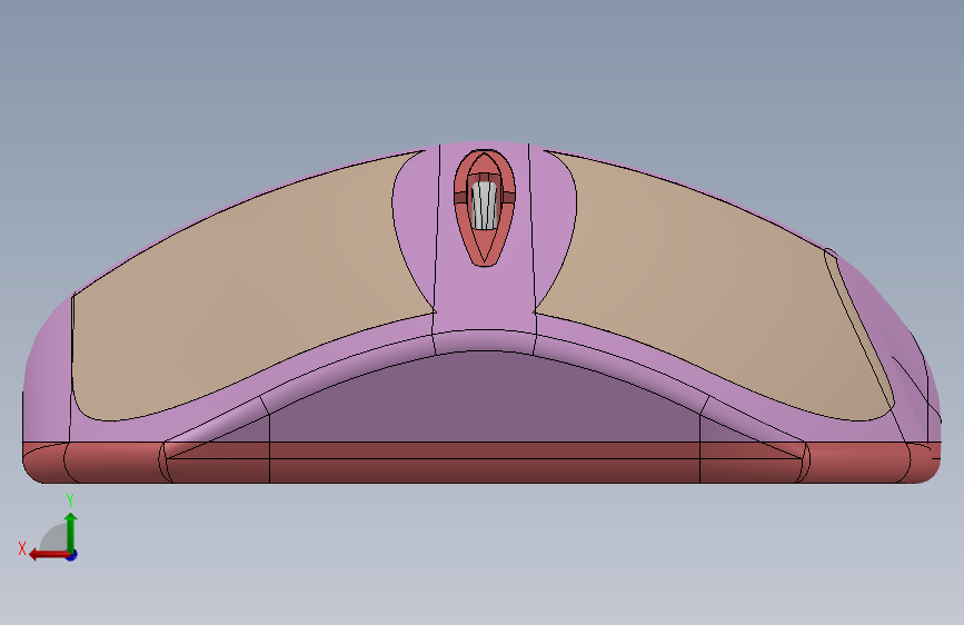 鼠标SolidWorks教程 背面视图