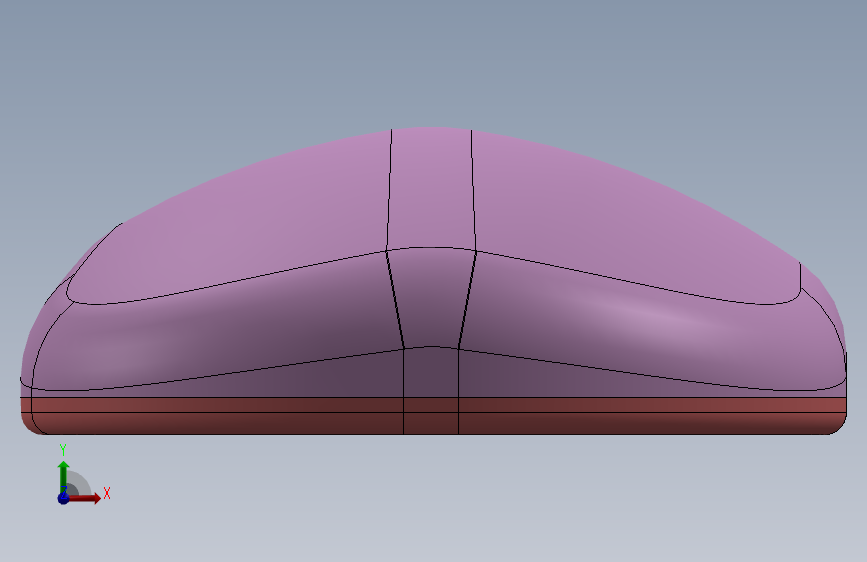 鼠标SolidWorks教程 正面视图