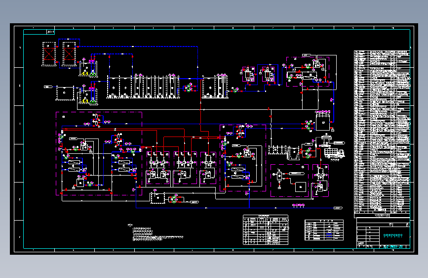 X3010-渗滤液处理系统总流程图CAD图==388330=20