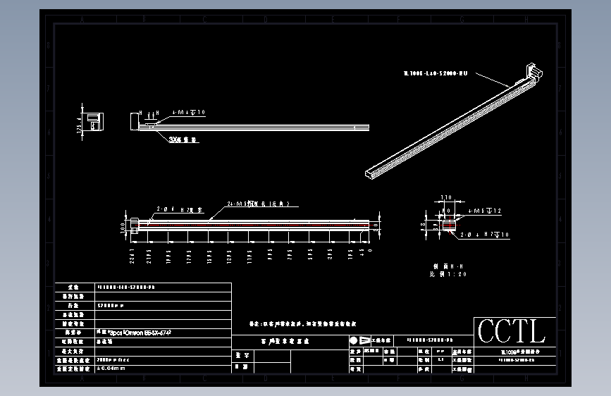 滑台同步带  TL100B-UR  2000