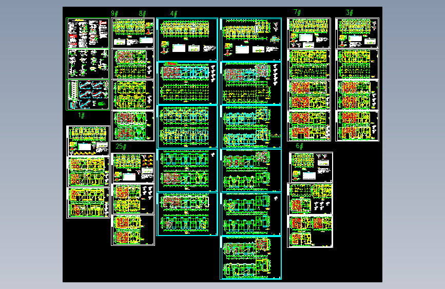 六层底框住宅结构设计图独立基础
