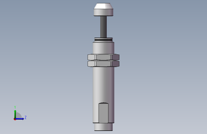 缓冲器ACA2020-2F 左侧视图