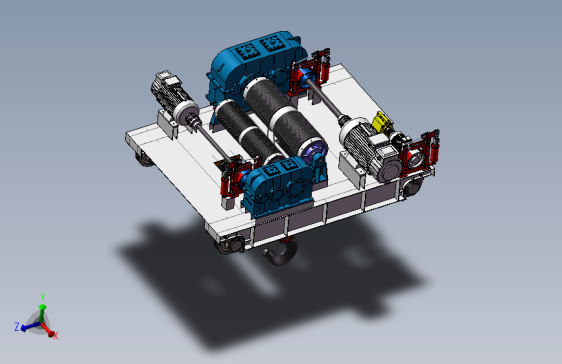 B4751-桥式起重机小车（SW18可编辑+cad+说明书）