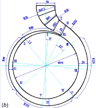 G01742-端吸离心泵蜗壳