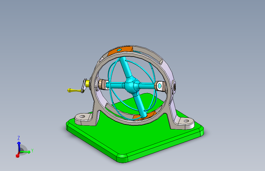 球形摇摆机构 CATIA+STP