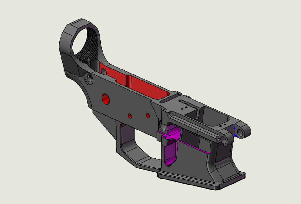 MP9全自动冲锋枪枪匣模型