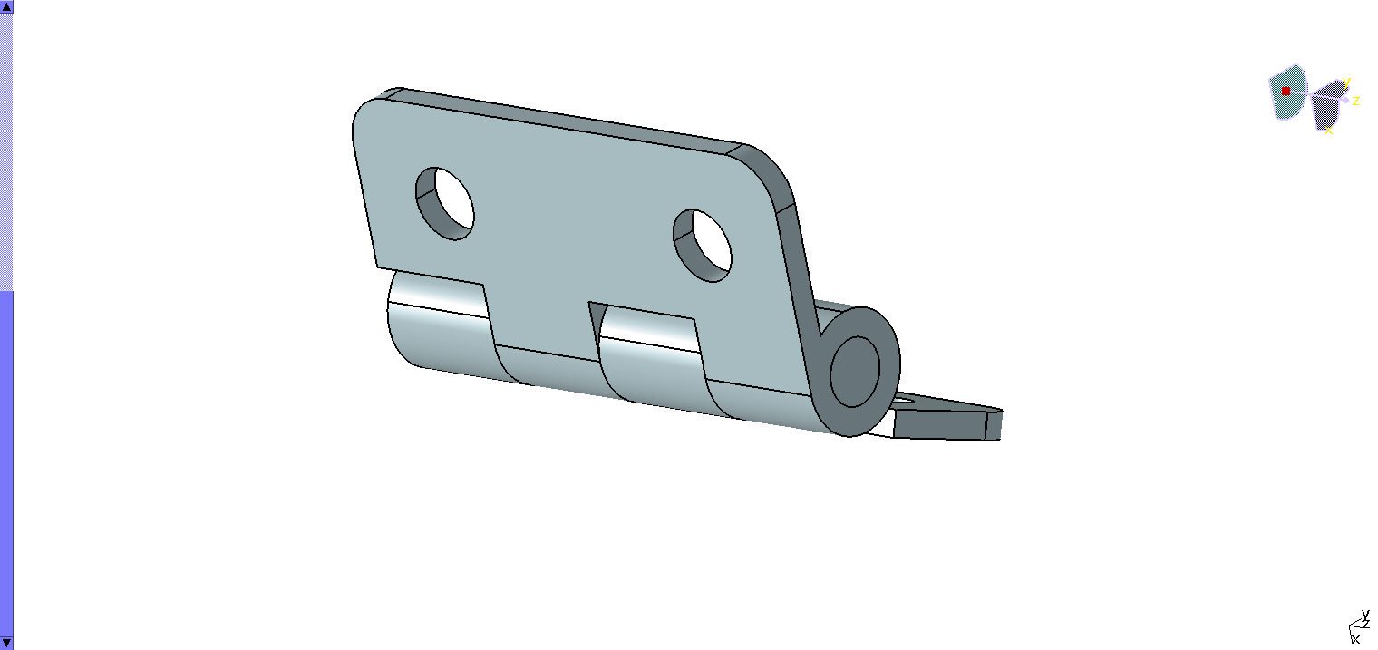 圆腰形孔蝶形铰链可调节合页SHPSNA5