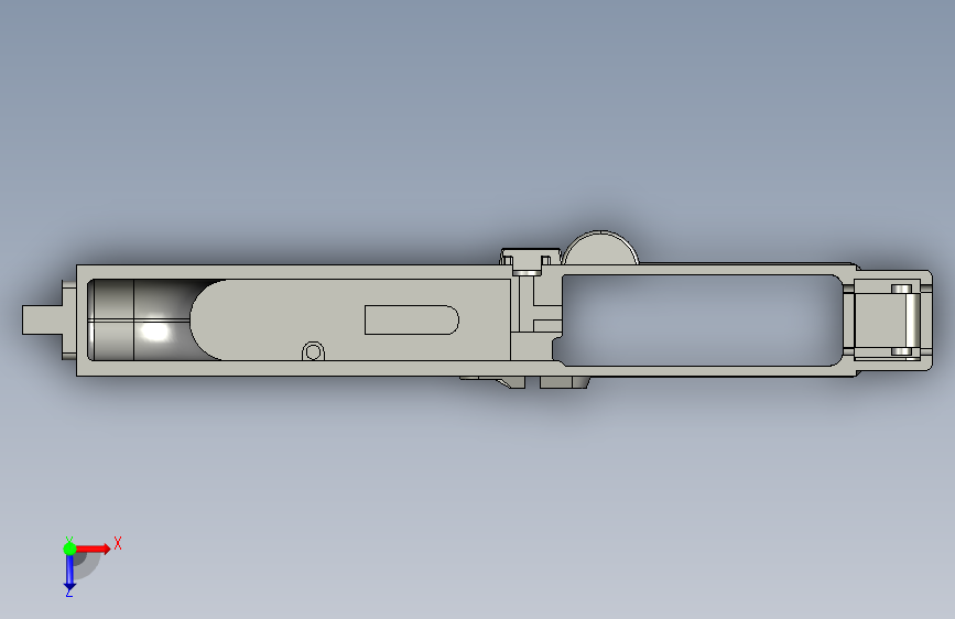 FN-SCAR 自动步枪机匣 俯视图