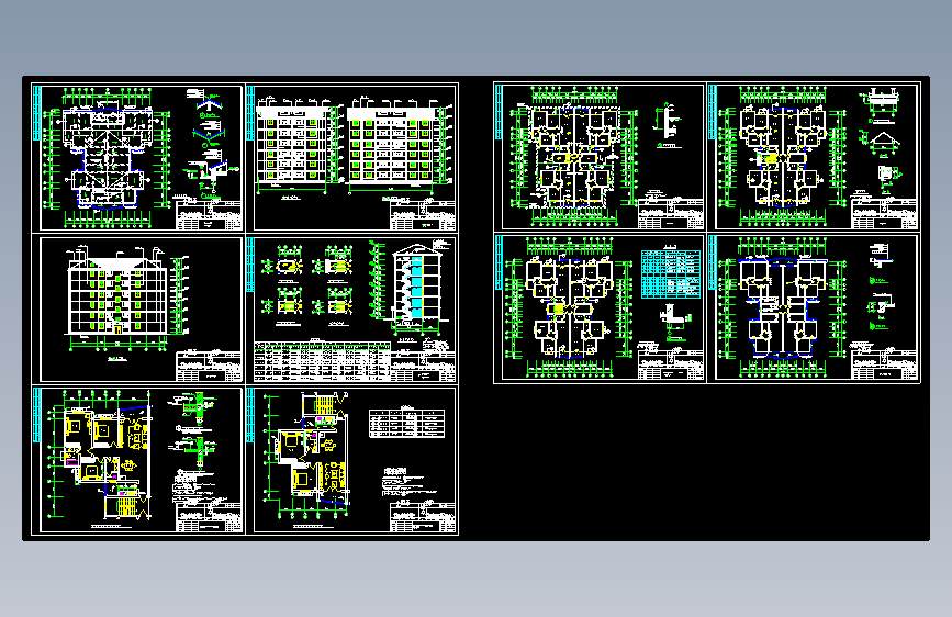 某六层小区住宅楼建筑cad设计施工图