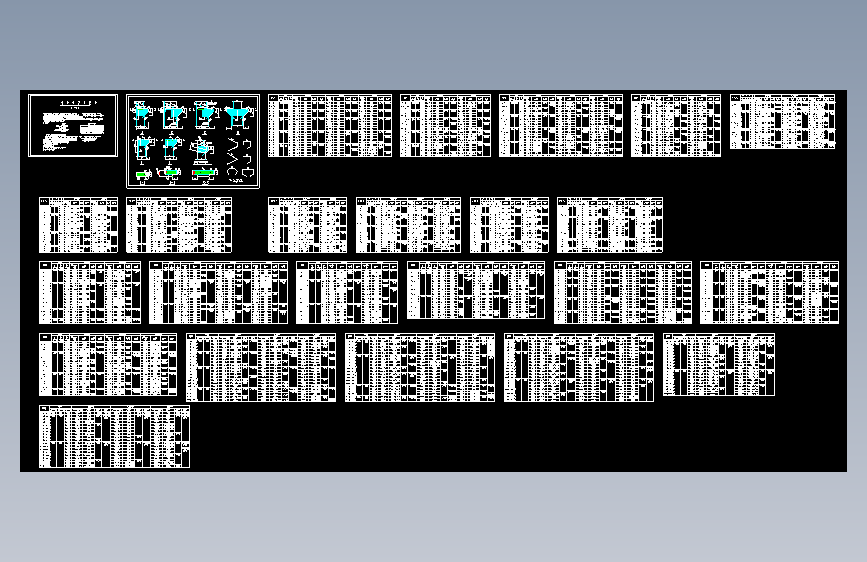 经典钢筋混凝土牛腿设计cad详图和对应表格（含设计说明）