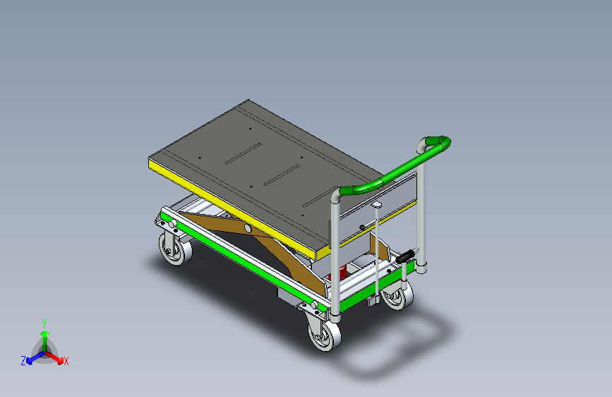 模具运输车3D数模图纸+UG设计