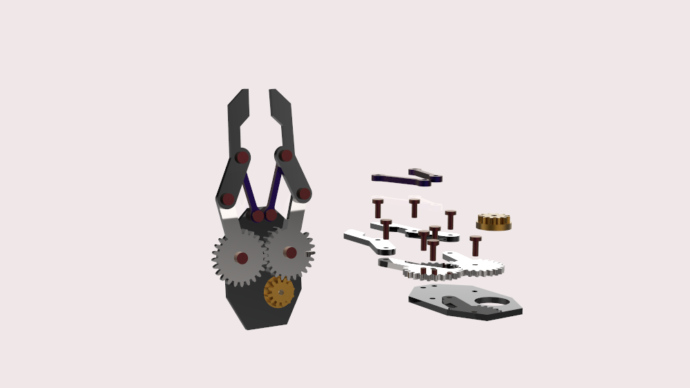 G02706-夹爪 伺服机器人夹具72