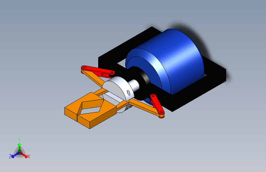 G02733-夹爪 Solidworks 中的机器人夹具机构53