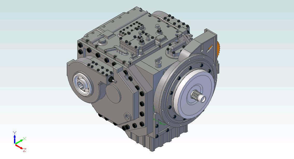 HMPT-500齿轮变速器外形结构设计