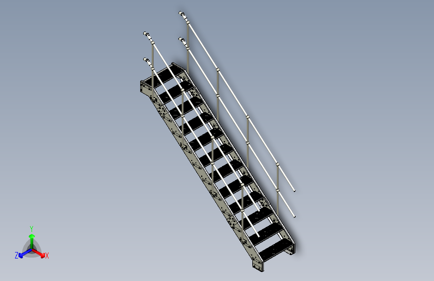 2550mm x 41 度直楼梯 STEP