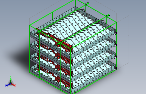 工业不锈钢清洗笼3D数模图纸+Solidworks设计