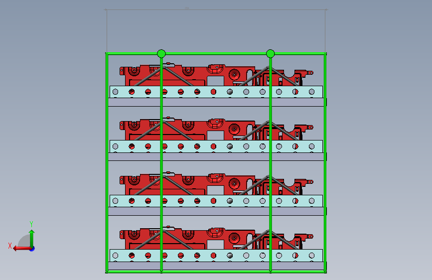 工业不锈钢清洗笼3D数模图纸+Solidworks设计 背面视图