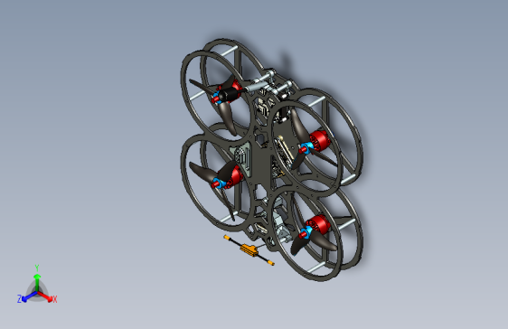 iFlight fpv四轴无人机框架3D图纸 STP格式