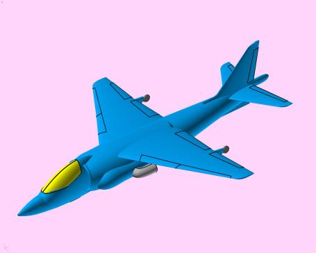 AV-8B 鹞式飞机实体拼装模型