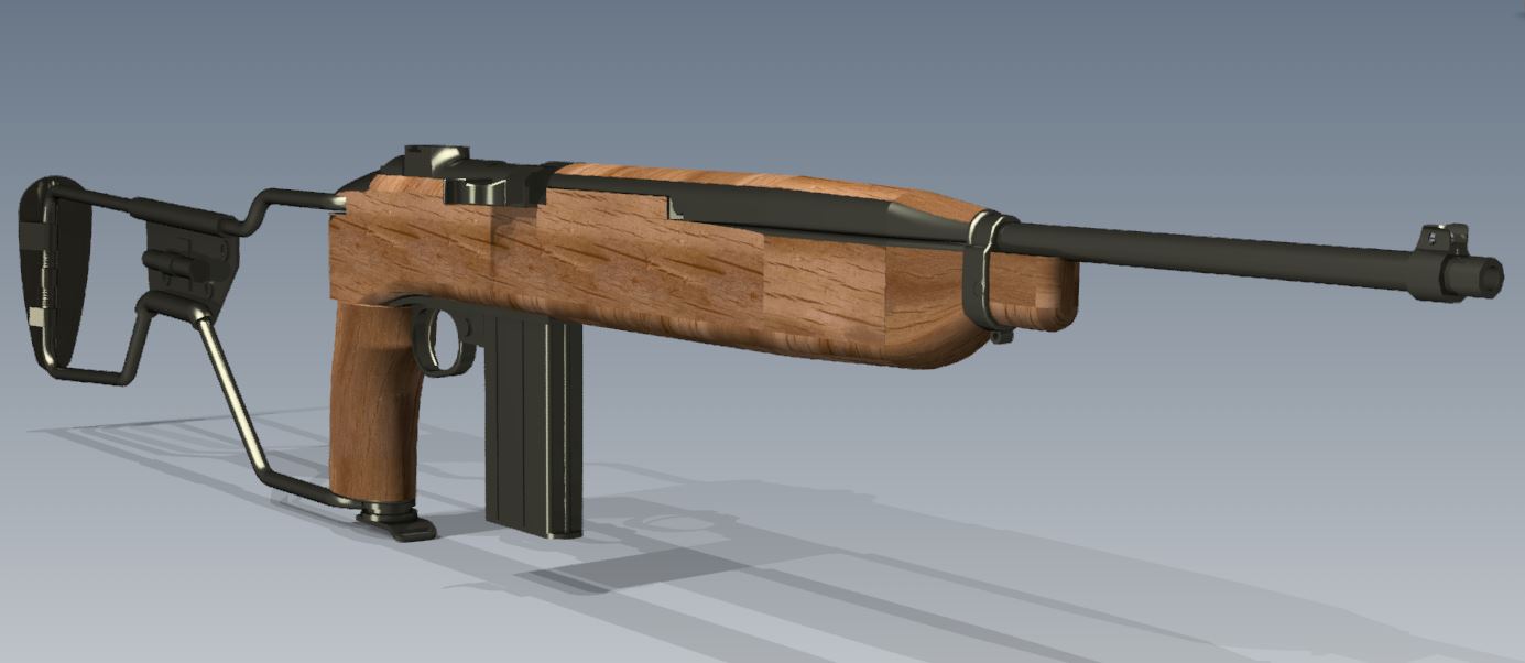 美国 M1A1 .30 卡宾枪伞兵版