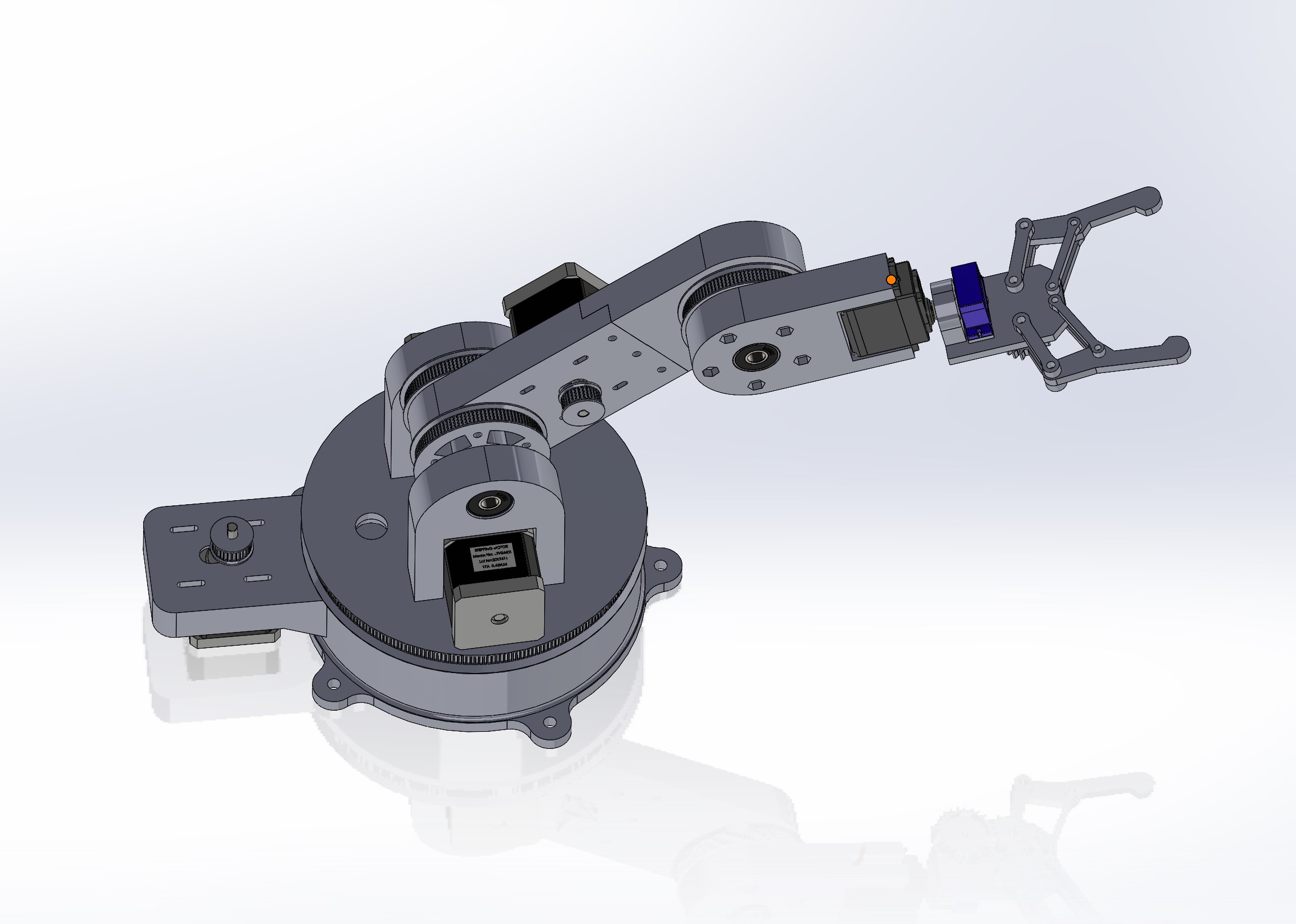 皮带滑轮步进电机驱动的机械臂