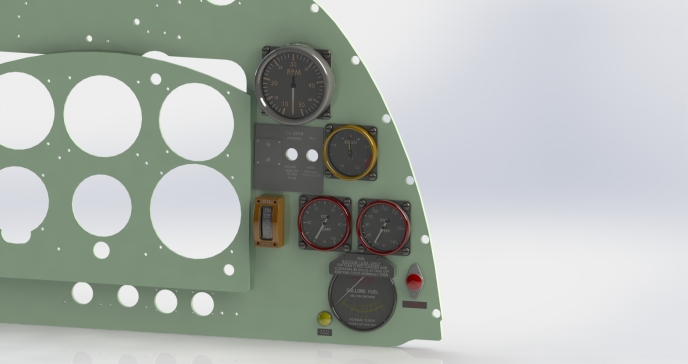 INST-3 Spitfire MK IX 油压表