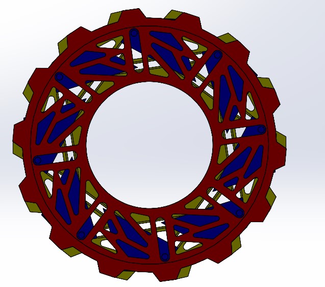 虹膜开合机构3D数模图纸+Solidworks设计
