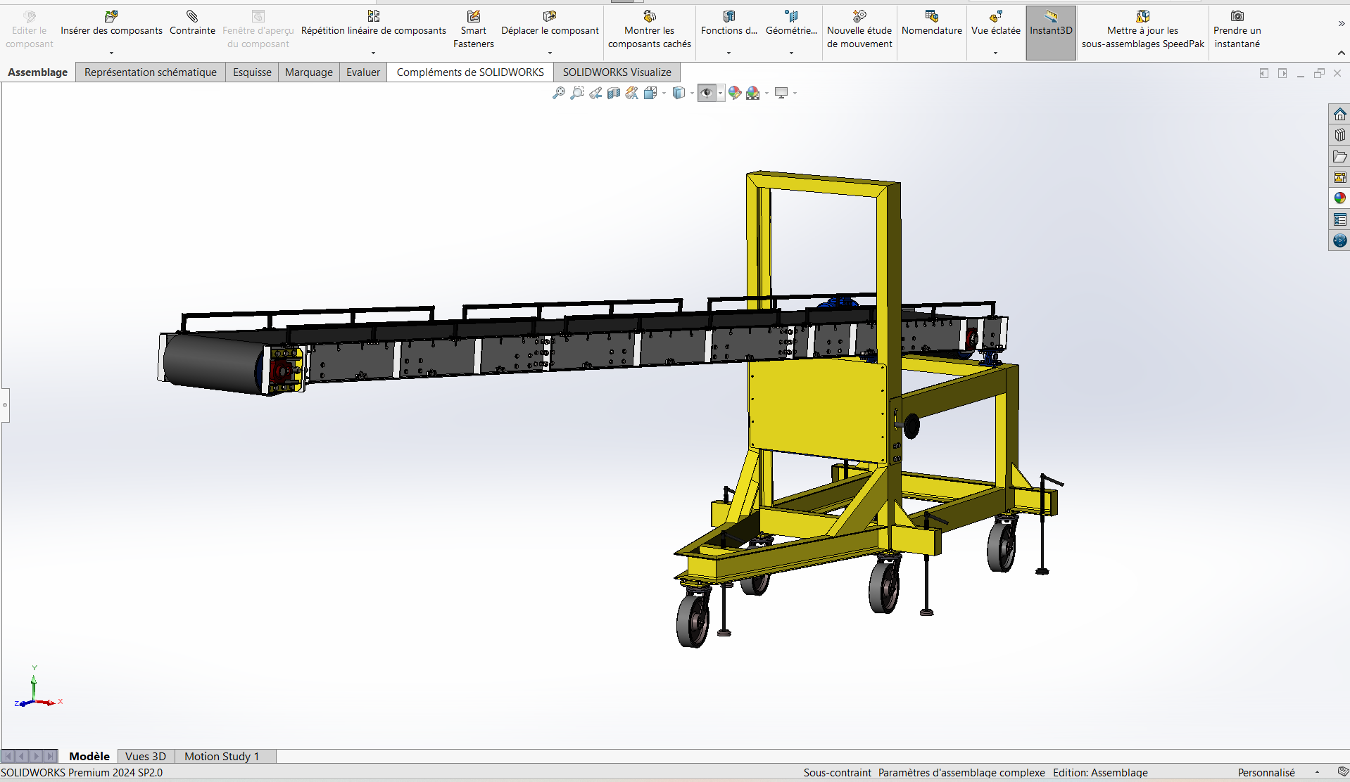 倾斜输送机3D数模图纸 Solidworks设计