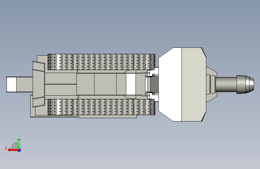 悬臂式掘进机3D简易模型三维SW==1476528==150 背面视图