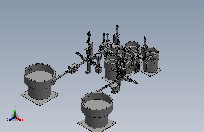 插针分料机构3D